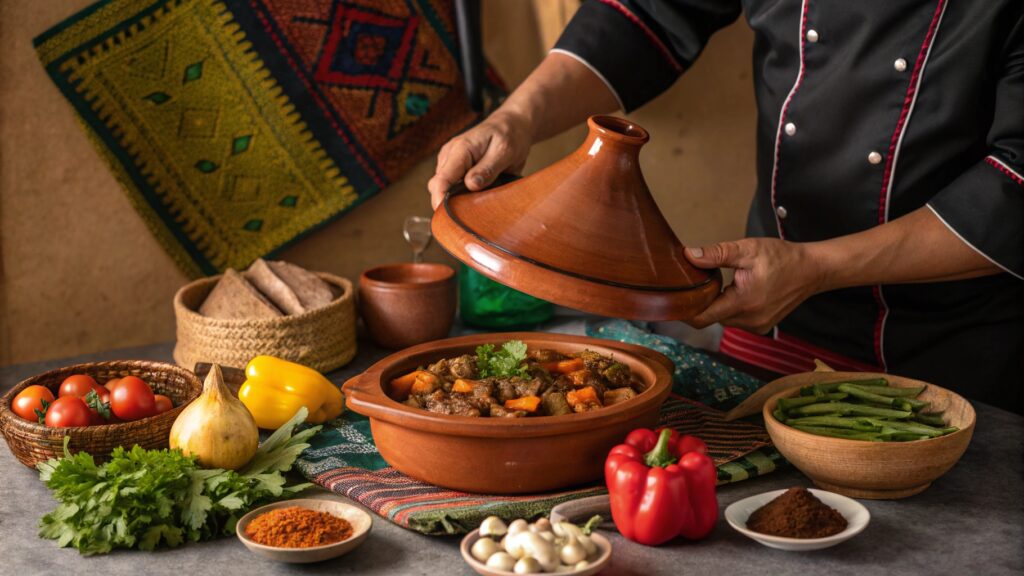 A Detailed Visual Of Moroccan Tagine Preparation