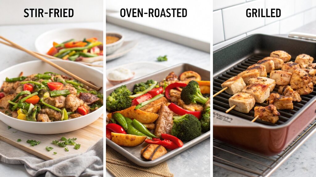 A Side By Side Comparison Of Different Chicken And